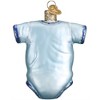 Old World Christmas Blown Glass Ornament for Christmas Tree, Blue Baby One Piece - 2 of 4
