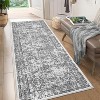 Coucheta Vintage Distressed Runner Rug Machine Washable Non-Slip Low Pile Floral Printed Hallway Kitchen Laundry Rug,Multiple sizes and colors - 2 of 4