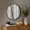 LuxenHome Goldrush Black Metal Frame Round Wall Mirror - 4 of 4