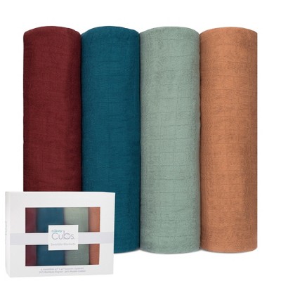 Muslin Swaddle Blankets Neutral Receiving Blanket For Boys And Girls By Comfy Cubs : Target