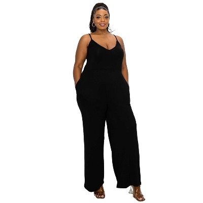 L I V D Women's Raven Wide Leg Pocket Jumpsuit