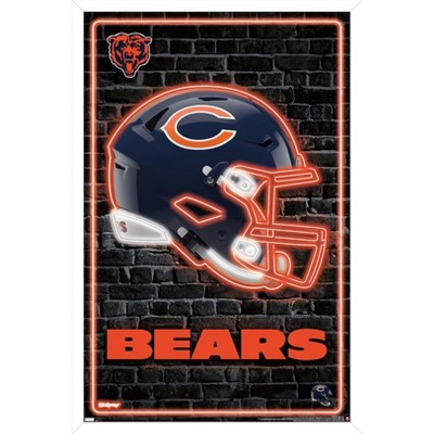 NFL Chicago Bears - Helmet 16 Wall Poster, 22.375 x 34, Framed 