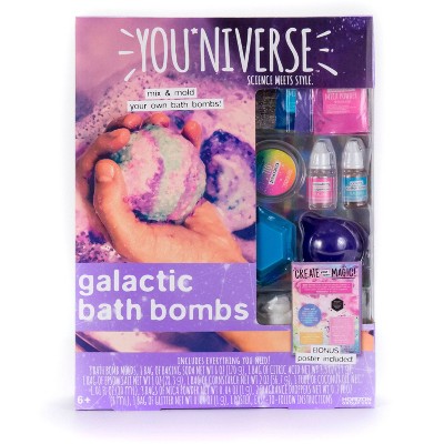YOUniverse 17pc Galactic Bath Bomb Craft Activity Kit