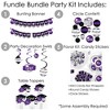 Big Dot of Happiness 2025 Purple Graduation Party Supplies - 387 Piece Decoration Kit - Fundle Bundle - 2 of 4