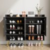 ELECWISH Large Modern Shoe Cabinet Organizer With Doors for Closet, Entryway - 2 of 4