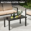 Maggift Patio Seating Sets, with 2 Single Sofas, Loveseat and Coffee Table for Garden, Backyard, Balcony, Beige, 27.56"*27.56"*32.09" - 3 of 4