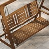 HOMLUX 3-Person Large Outdoor Porch Swing with Hanging Frame for Garden, Backyard - 4 of 4