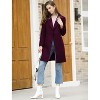 INSPIRE CHIC Women's Double Breasted Notched Lapel Winter Long Coat - 4 of 4