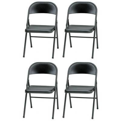 Meco Sudden Comfort All Steel Folding Chair Set With Steel Frame