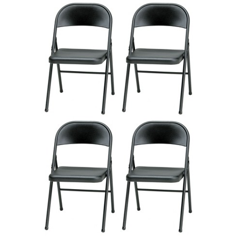 Meco Upholstered Folding Chair, 4-Pack