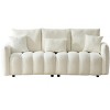 GDFStudio Miri Contemporary 78'' 3-Seater Teddy Upholstered Sofa with Pillows - 4 of 4