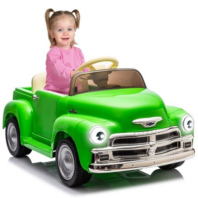 12V Kids Ride On Car, Licensed Chevrolet 3100 Pickup Battery Powered Electric Vehicle with Remote Control
