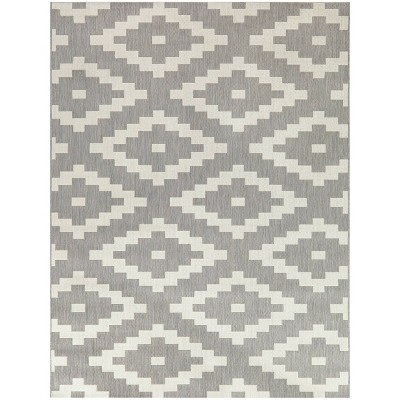 World Rug Gallery Trellis Geometric Reversible Plastic Outdoor Rugs : Target