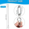 Unique Bargains Stainless Steel Outdoor Furniture Accessories Fitness Hammock Swing Chair Hanging Chains 2 Pcs - 2 of 4