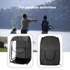 ORRD Portable Pop Up Sports Tent, All-Weather Shelter for Outdoor Events, Fishing & Camping, Black - 2 of 4