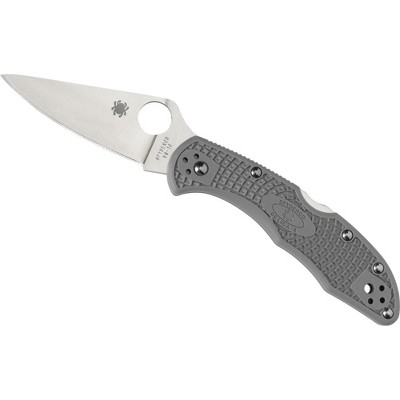 Spyderco Delica 4 Lightweight Folding Pocket Knife with 2.90" Flat-Ground Steel Blade | Non-Slip Fiberglass Reinforced Nylon Handle
