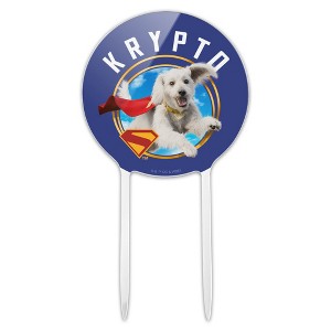 Superman 2025 Krypto Sky Acrylic Cake Topper Party Decoration for Wedding Anniversary Birthday Graduation - 1 of 4