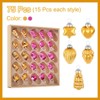 Unique Bargains Glass Decorative Hanging Tree Ornament Balls 1"-1.5" 75 Pcs - 3 of 4