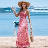 Women's Floral Sleeveless Square Neck Maxi Dress - Cupshe - 2 of 4