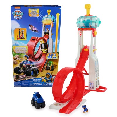 Paw patrol my size tower with popular vehicles and pup figures