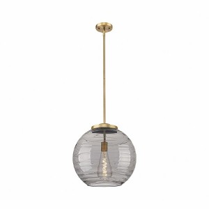 Athens Deco Swirl - 1 Light Pendant In Industrial Style-17.13 Inches Tall and 15.75 Inches Wide - 1 of 1