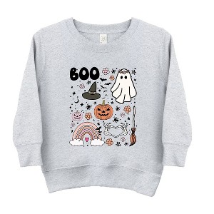 The Juniper Shop Boo Collage Toddler Graphic Sweatshirt - 1 of 3