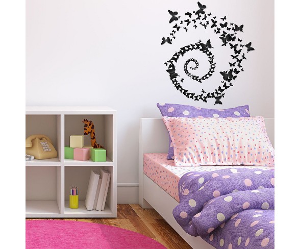 Wall Decal - Butterfly Swirl