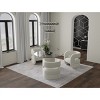 Prasad Modern Abstract Ivory/Taupe/Silver Area Rug - 3 of 4