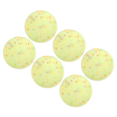Unique Bargains Round Soft Fluorescent Glow Drink Coasters for Bar Club Parties 6 Pcs