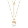 Sanrio Hello Kitty Brass Enamel and Pink Crystal Cafe French Fries 3D Pendant, 16+ 2'' Chain - 4 of 4