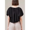 Women's Seer Sucker Volume Blouse - GRADE & GATHER - 4 of 4