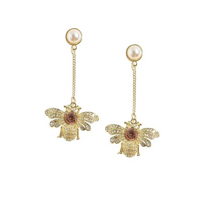 SOHI Women's California Gold Party Drop Earrings
