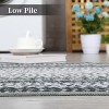 Acekool 9x12 Washable Area Rug, Modern Printed Braided Look, Non-Slip, Stain Resistant Large Brown Carpet for Bedroom, Living Room, Dining Room - 4 of 4