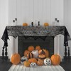 Nifti Nest Halloween Skeleton Table Runner with Lace Mantle Runner - 4 of 4