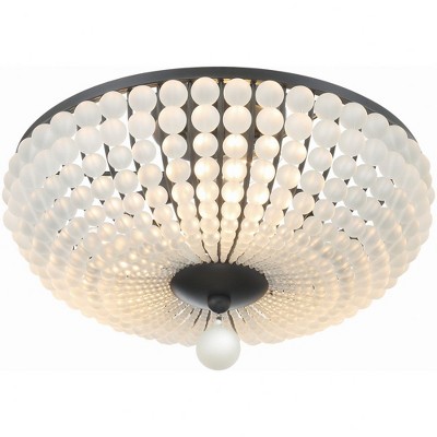 Crystorama Lighting Bella 3 - Light Flush Mount in  Matte Black