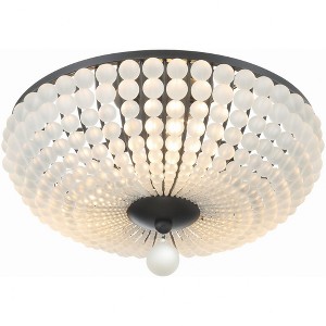 Crystorama Lighting Bella 3 - Light Flush Mount in  Matte Black - 1 of 4