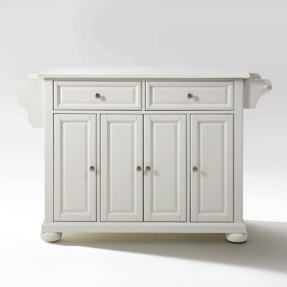 Photos - Kitchen System Crosley Alexandria Granite Top Full Size Kitchen Island/Cart White  