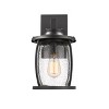 Chloe Lighting Jackson Transitional 1 Light Textured Black Outdoor Wall Sconce 14" Tall - 3 of 4
