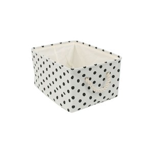 PiccoCasa Foldable Linen Fabric Drawstring Closure Closet Decorative Storage Bins - 1 of 4