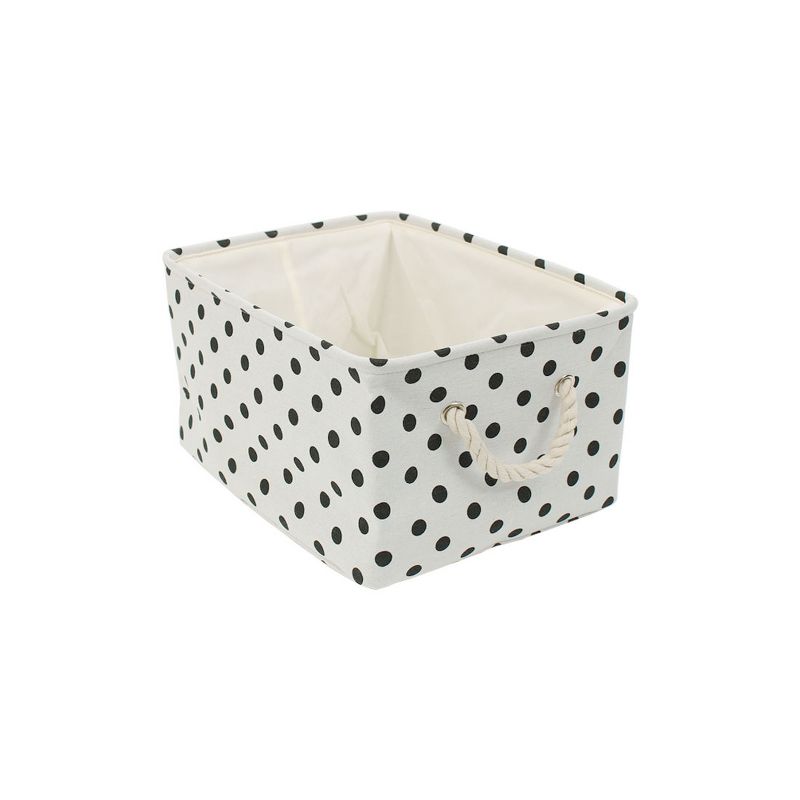 PiccoCasa Foldable Canvas Fabric Baskets Closet Containers Decorative Storage Bins 1 Pc, 1 of 9