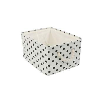 PiccoCasa Foldable Canvas Fabric Baskets Closet Containers Decorative Storage Bins 1 Pc