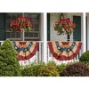 Briarwood Lane Burlap Patriotic Embroidered Bunting USA 48" x 24" Pleated Banner with Brass Grommets - image 3 of 4