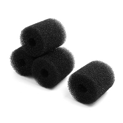 Unique Bargains Cylinder Pre-Filter Sponge Filter Media for Betta Aquarium Black 2.6" Dia 4 Pcs
