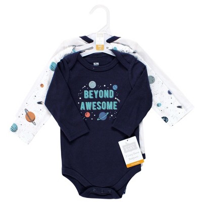 TargetHudson Baby Infant Boy Cotton Long-Sleeve Bodysuits, Space