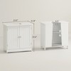 Bathroom Vanity Cabinet, Under Sink Bathroom Cabinet with 2 Doors and Adjustable Shelf - 3 of 4