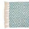 carol & frank Fringed Diamond Surf Jute Rug - 2 of 4