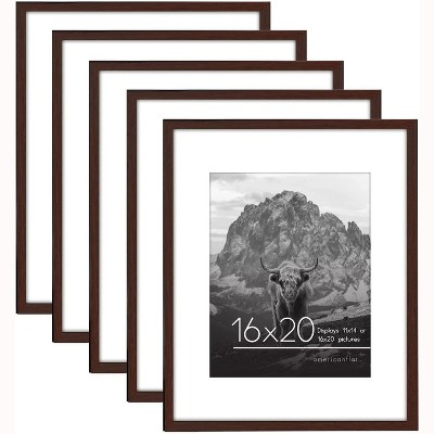 Americanflat Picture Frame with plexiglass - Hanging Hardware For Horizontal and Vertical Display