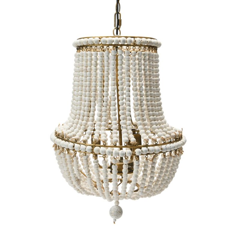 Storied Home Draped Wood Bead Chandelier, 2 of 12