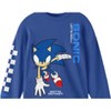 Sonic The Hedgehog Life In The Fast Lane Character Art Boy’s 3-Pack Crew Neck Long Sleeve Shirts - 4 of 4
