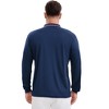 INSPIRE CHIC Men's Classic Regular Fit Solid Color Long Sleeves Business Golf Polo Shirt - 3 of 4